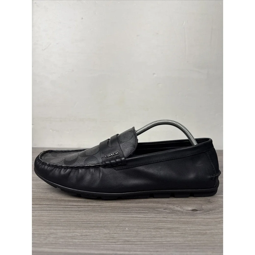 Coach Men's Mott Driver Sig FG2983 Casual‎ Loafer Shoes Black Size 11
